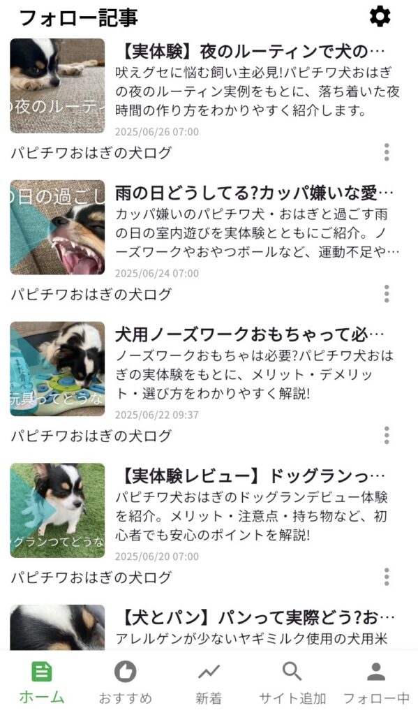ブログみるのイメージ画面